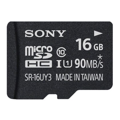 Sony Ultra Plus SR-UY3A Series 16 GB microSDHC Memory Card with Adapter