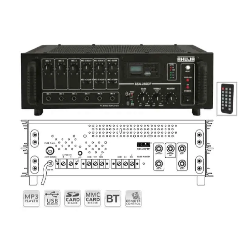 Ahuja 250W Mixer Amplifier With USB, SSA-250DP